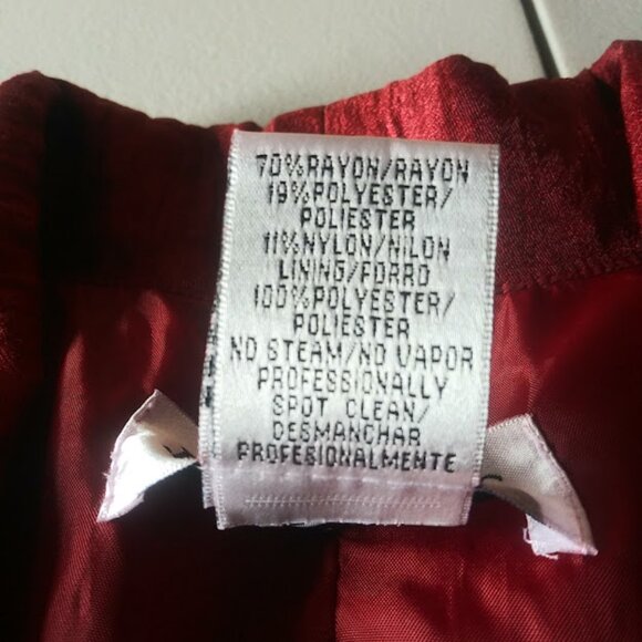 J.R. Nites by Carol Lin Red Blouse women's size 14 - Picture 16 of 16